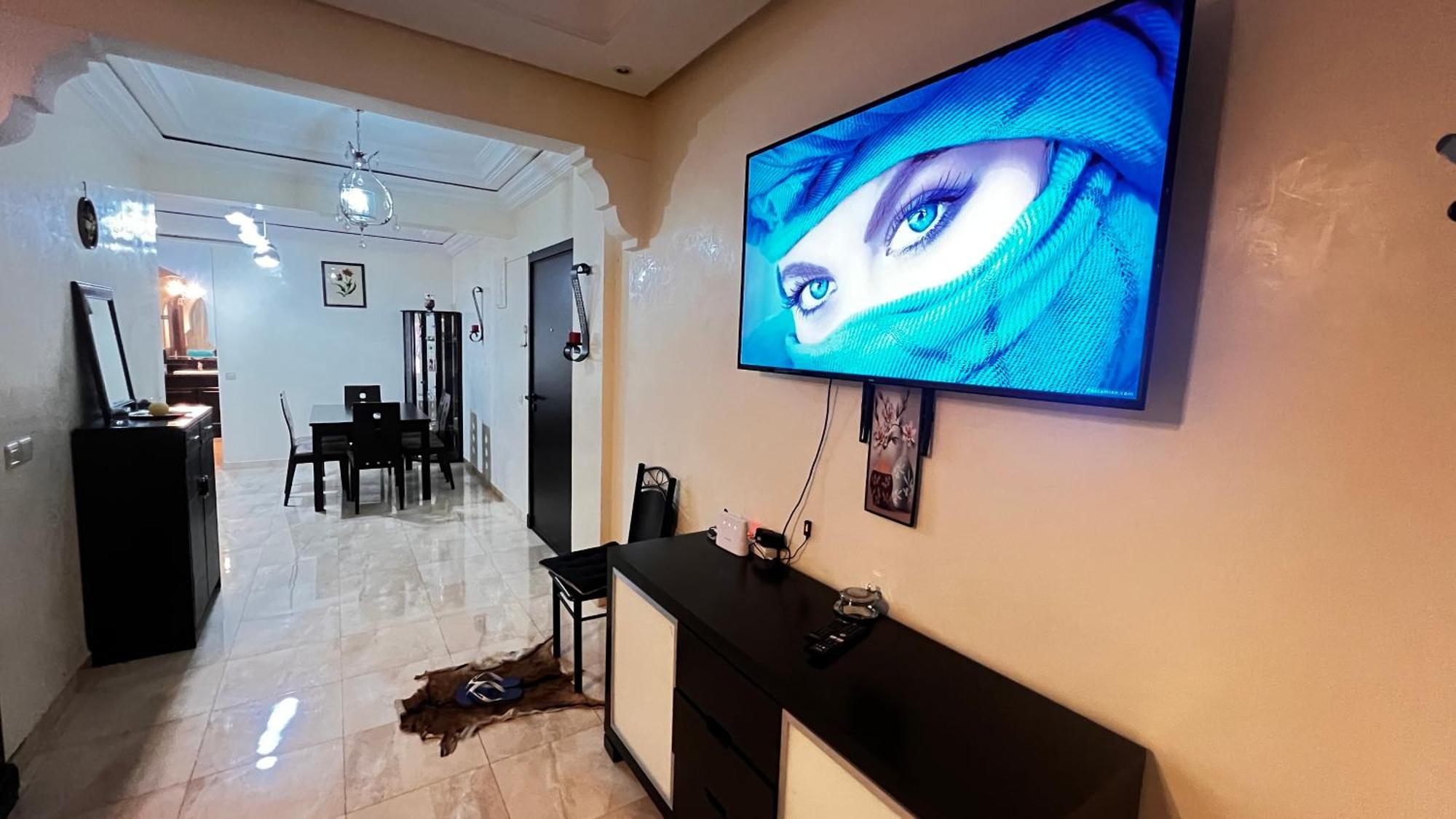 Magnifique Appartement Spacieux Confort Propre Familial 2 Chambres Salon Et Salle A Manger A 20Mn A Pied De Place Jemaa El Fina 4 Piscines Dans Espace De Golf A 12 Mn En Voitures L Entree Est Gratuit Pour La Clientele Ouvert Entre 10H Et 20H Марракеш Экстерьер фото